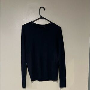 Project Better Place Dark Navy Black Crewneck Cashmere Feel Size Large